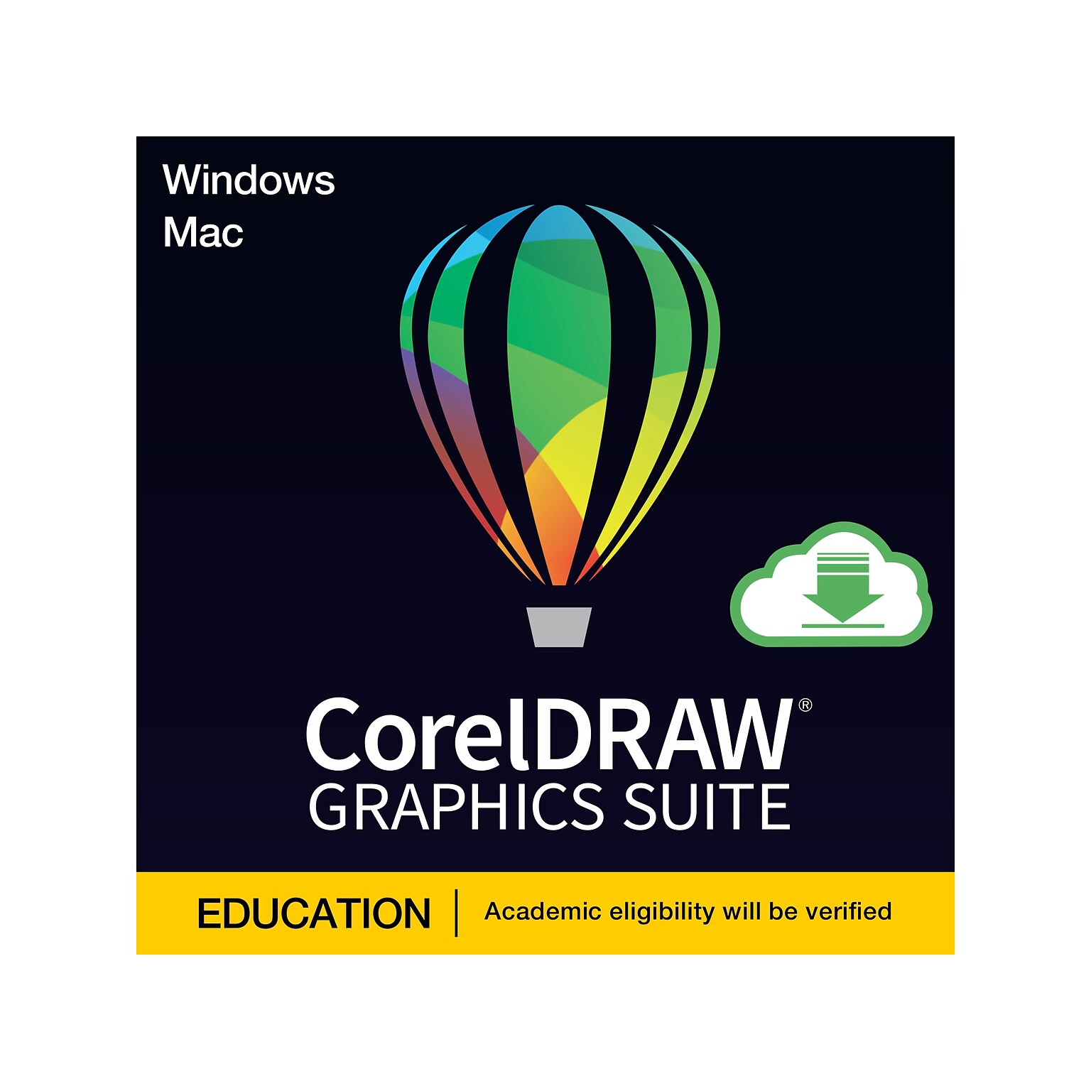 CorelDRAW Graphics Suite 2023 Graphic Design Education for Windows/Mac, 1 User [Download]