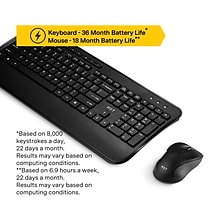 NXT Technologies™ Wireless Keyboard and Optical Mouse Combo, Black (NX60883)