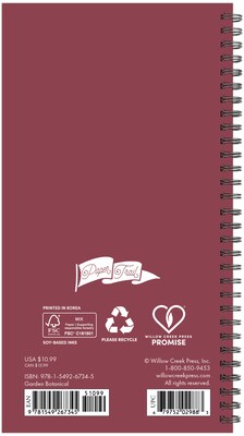 2027 Willow Creek Garden Botanical 3.5 x 6.5 Calendar Year Weekly & Monthly Standard Planner, Assorted Colors (67345)