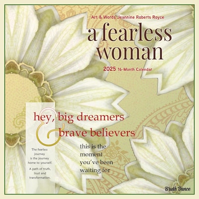2025 Brush Dance A Fearless Woman 12 x 24 Monthly Square Wall Calendar, (9781975481247)