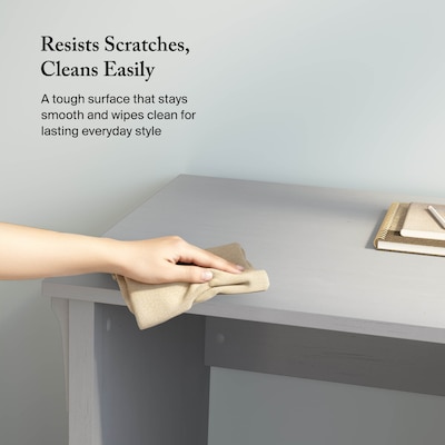 Bush Furniture Salinas 60"W L Shaped Desk with Storage, Cape Cod Gray (SAD160CG-03)