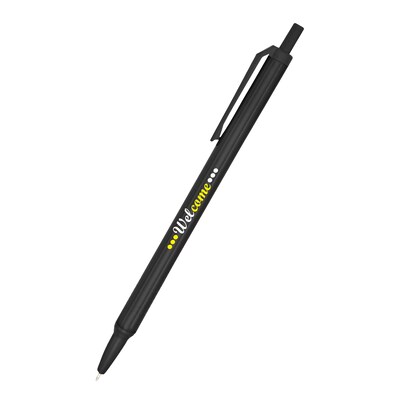 Custom Amber Stick Click Pen