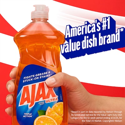 Ajax Ultra Triple Action Liquid Dish Soap, Orange Scent, 28 oz. (144678)
