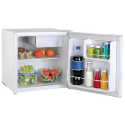Avanti Recessed Door Handle Refrigerator, 1.6 Cu. Ft., White (RM16T0W)