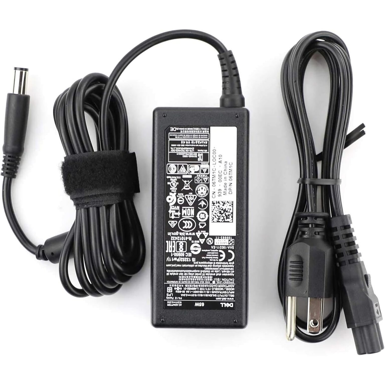 Dell 65W Charger for Dell Latitude Models E5500, E5500n, E5510, E5510n, E5520, E5520m, E5530, E6220, E6320, Black (LA65NS2-01)