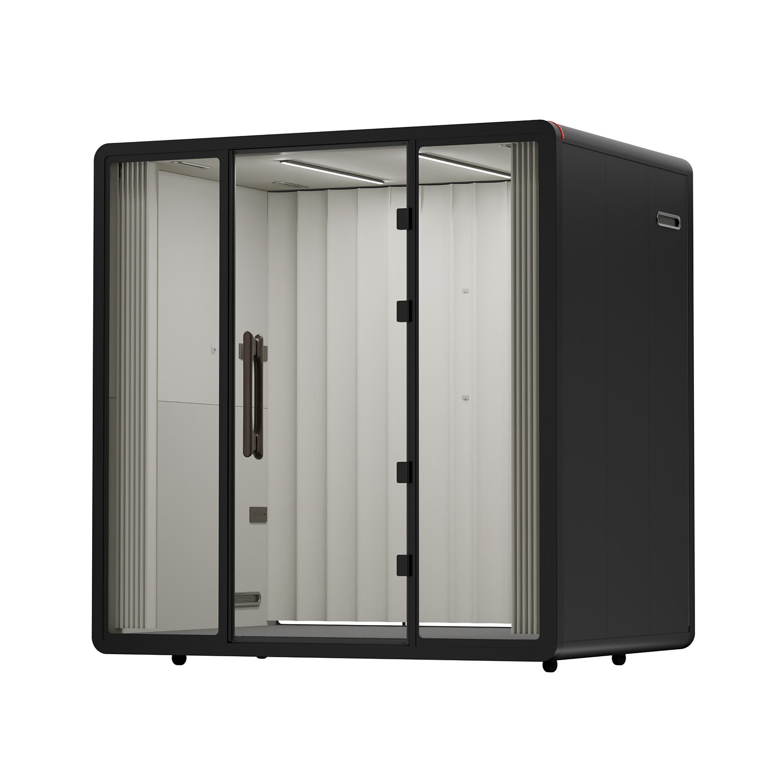 FlexiSpot NeoPod Flex Series Sound Absorbing 4-Person Privacy Booth, Black (P4F-2B)