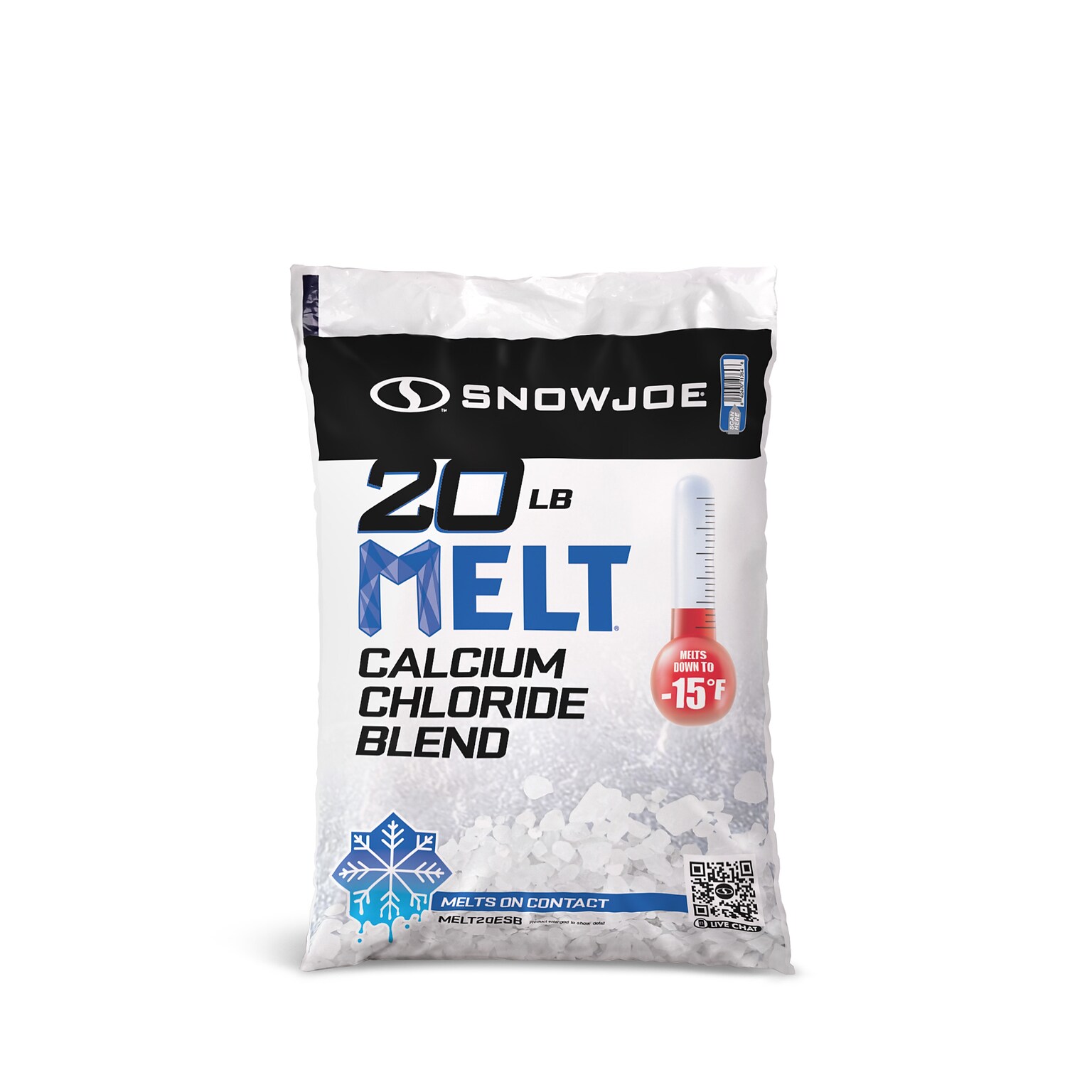 Snow Joe Pet Friendly Calcium Chloride Blend Snow & Ice Melt Pellets, 20 lb. Bag (MELT20ESB)