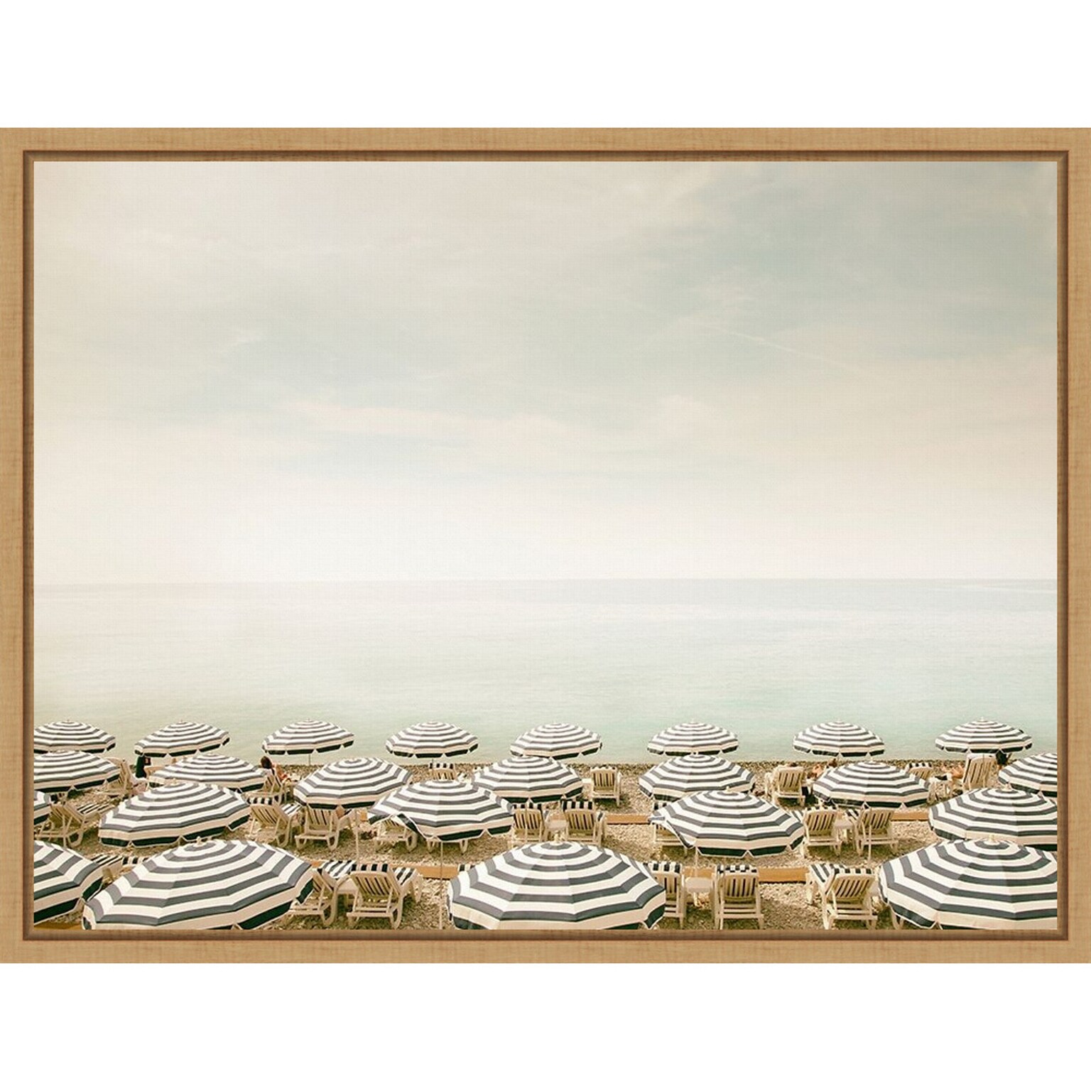 Amanti Art Seaside 4 (Beach) by Carina Okula Framed Canvas Wall Art Print, 24 x 18 (A42674855783)