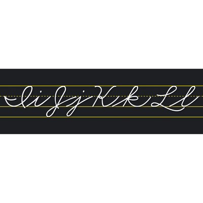North Star Teacher Resources Alphabet Lines Black Traditional Cursive, Pack of 2 (NST9034-2)