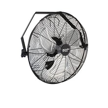 Comfort Zone 9 High-Velocity Industrial Wall Mount Fan, 3-Speed, Black (CZHVW18)