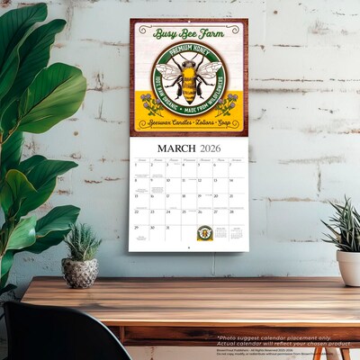 2026 BrownTrout Farmer's Market 12" x 12" Monthly Wall Calendar (9781773728704)