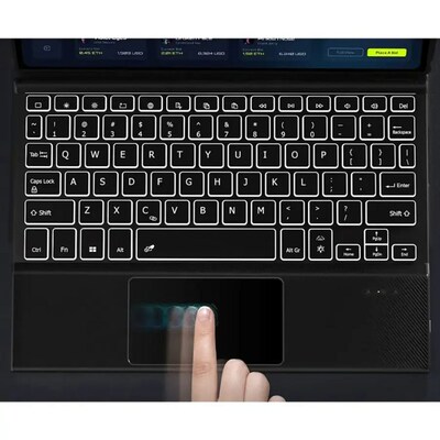 SaharaCase Navigation Series Keyboard Case with Track Pad for Galaxy Tab S10 FE+, Scorpion Black, (TB00475)