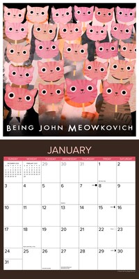 2027 Willow Creek Mewvie Cats 12" x 12" Monthly Wall Calendar, Assorted Colors (61183)