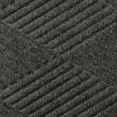 M + A Matting WaterHog Max Diamond Commercial Wiper/Scraper Entrance Floor Mat, 6' x 8.4', Black Smoke (22957068170)