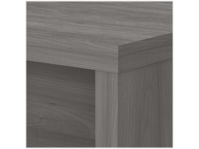 Bush Business Furniture Echo 60"W L Shaped Bow Front Desk, Modern Gray (ECH025MG)
