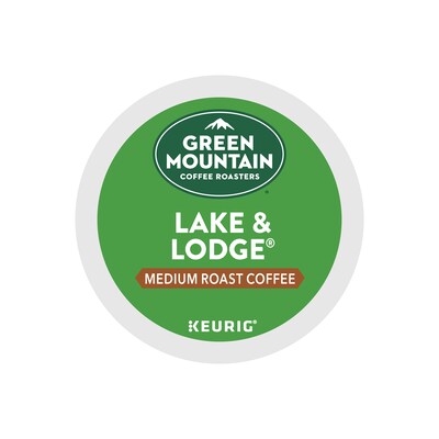 Green Mountain Lake & Lodge Coffee Keurig® K-Cup® Pods, Medium Roast, 96/Carton (65234)