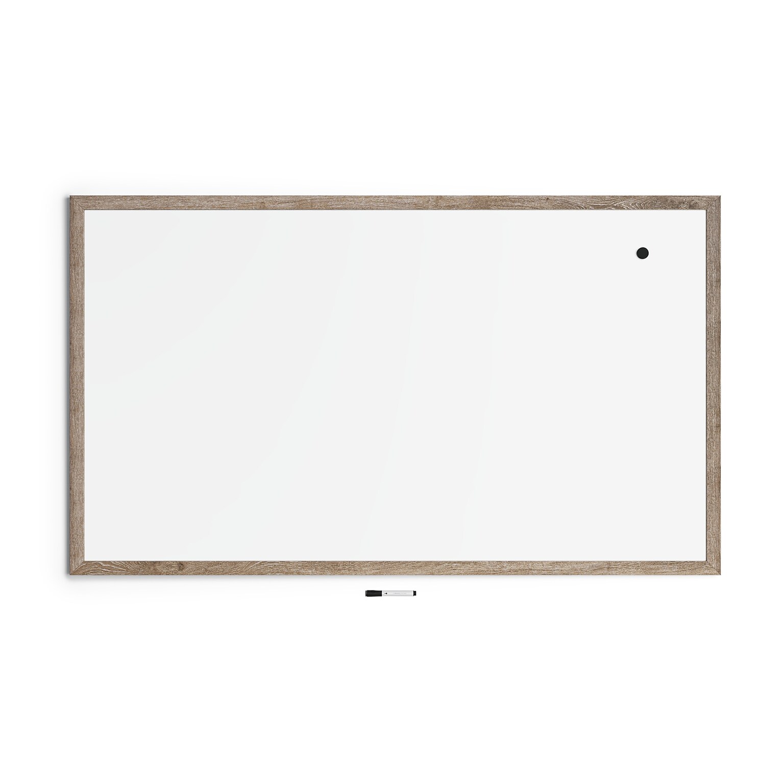 U Brands Magnetic Painted Steel Dry-Erase Whiteboard, MDF Frame, 6 x 4 (4896U00-01)