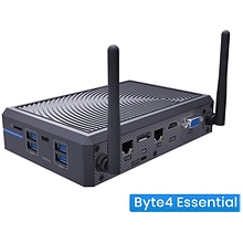 Azulle Byte4 Essential Mini Desktop Computer, Intel Celeron, 4GB Memory, 64GB eMMC SSD (BA1225)