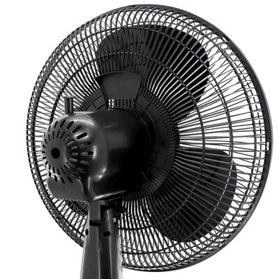Vie Air 16" Oscillating Pedestal Fan, 3-Speed, Black (938122389M)