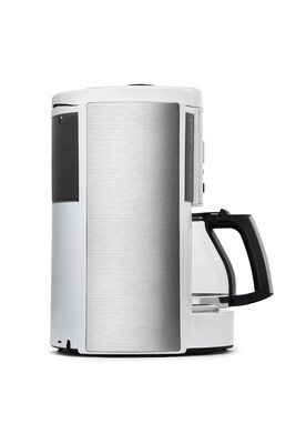 Melitta Aroma Enhance 10-Cups Automatic Drip Coffee Maker, White/Stainless Steel (MCM003PULWH0)