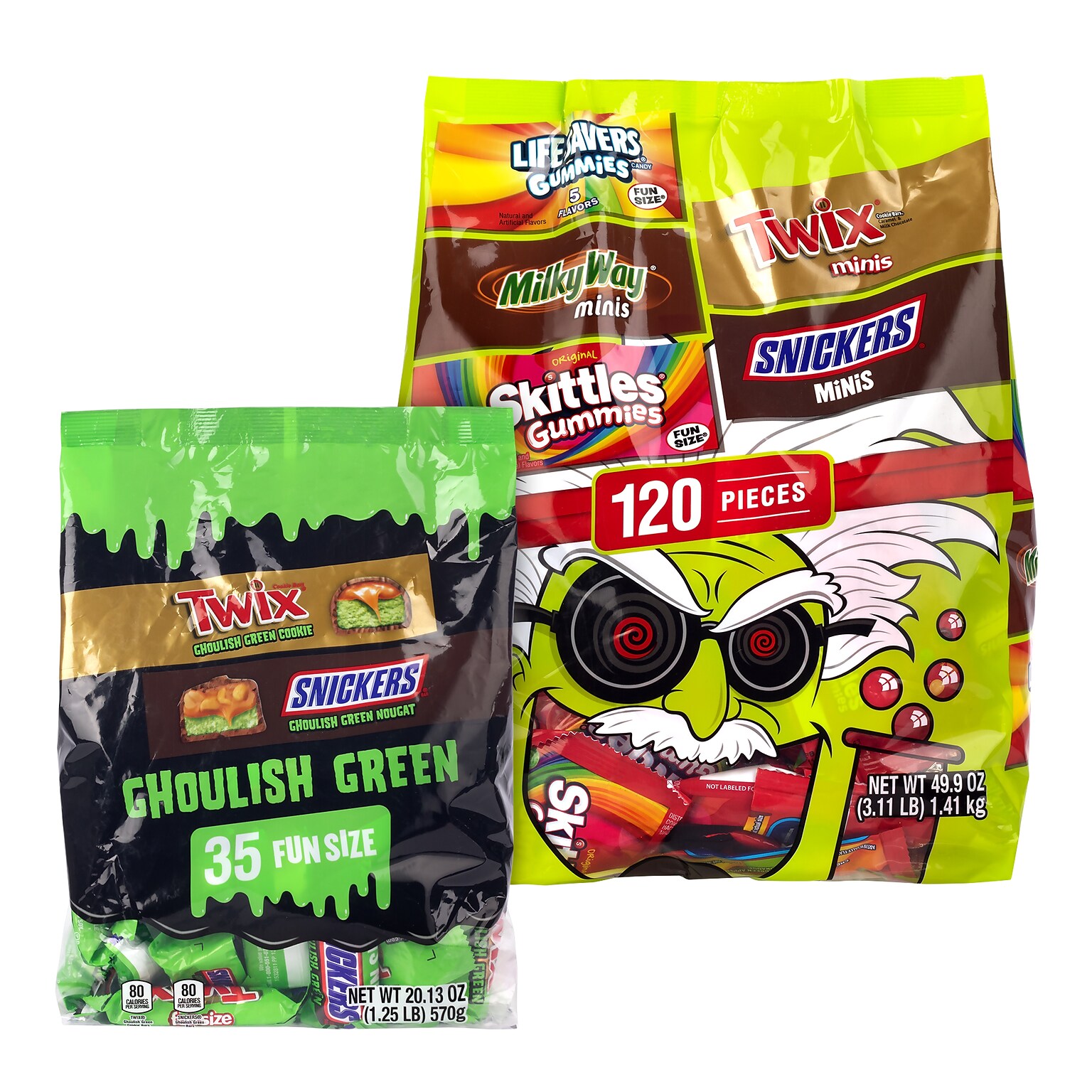 Mars Mixed Chocolate & Gummies Variety Halloween Bundle, 70.03 oz., 155 Pieces, 2/Pack (600-04105)