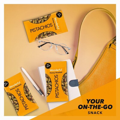 Wonderful No Shells Honey Roasted Pistachios, 8/Box (HR0146A25M1)