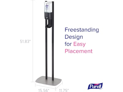 PURELL ES10 Automatic Floor Stand Hand Sanitizer Dispenser, Graphite (8214-DS)