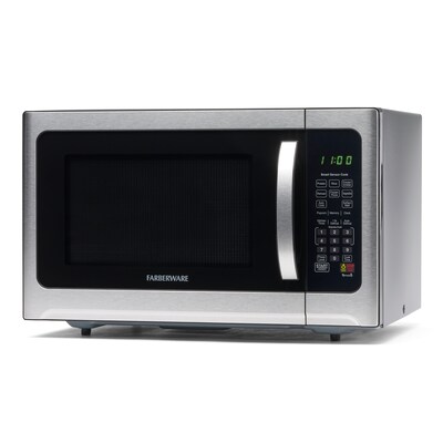 Farberware Professional 1.2 Cu. Ft. Countertop Microwave, Stainless Steel/Black (FMO12AHTBKE)