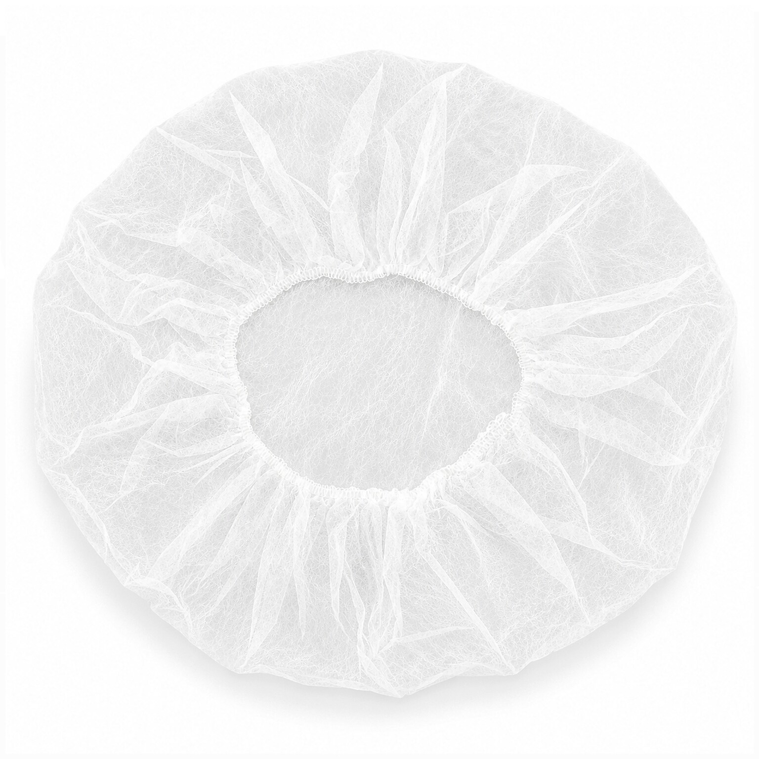 Global Industrial Polypropylene Bouffant Cap, 24, White, 100/Bag (708192B)