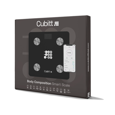 Cubitt Smart Bluetooth BMI Body Composition Bathroom Scale, Obsidian Black (CT-SCALE)