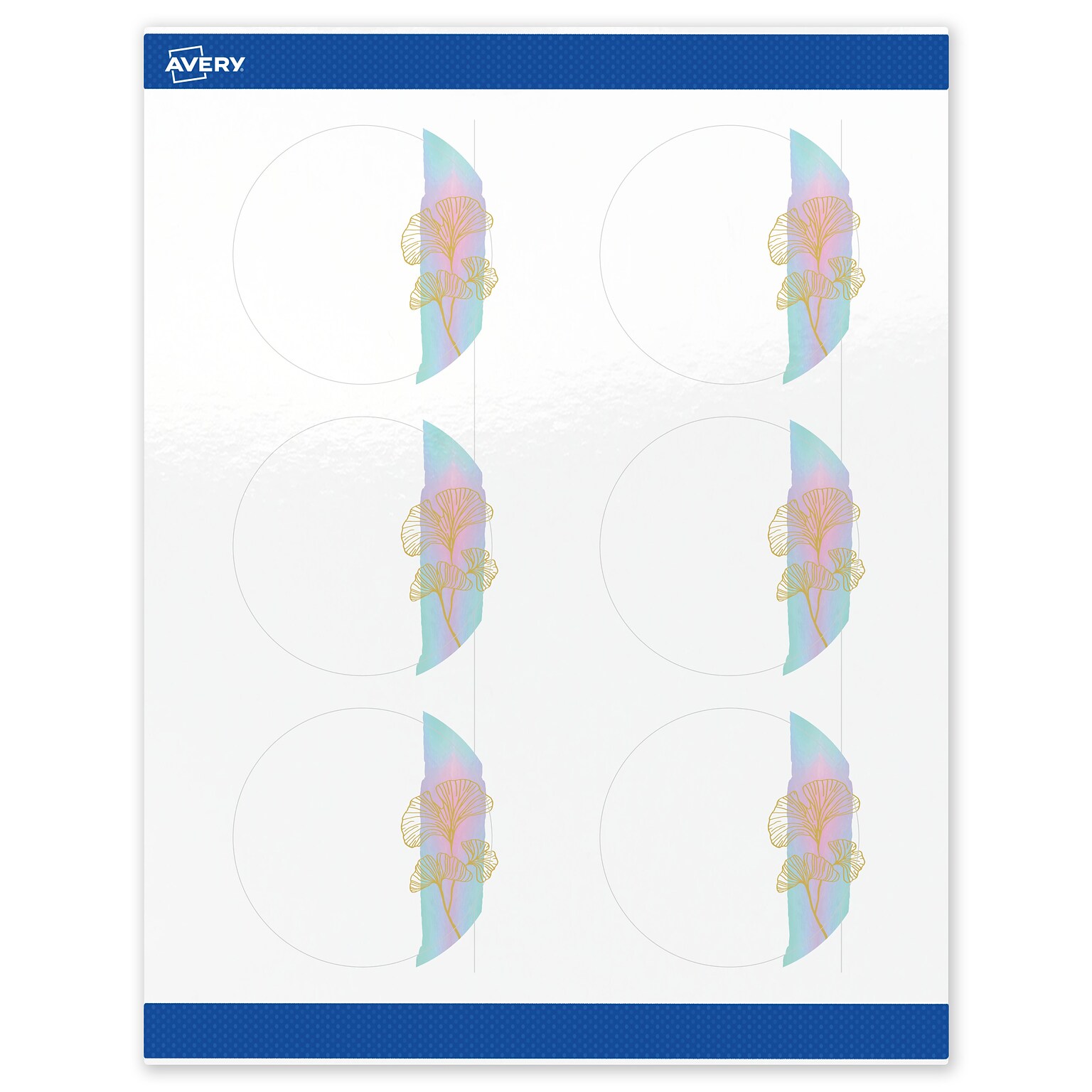 Avery Laser/Inkjet Circle Multipurpose Labels, 3 Dia., White, 60/Pack (S00-EVG)