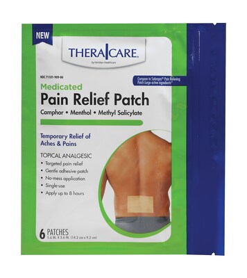 TheraCare Pain Relief Medicated Patch, 6 Patches/Pack (24-90906)