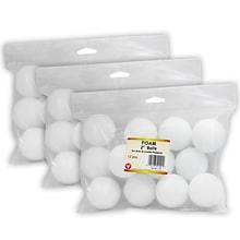 Hygloss Craft Foam Balls, 2 Inch, 12/Pack, 3 Packs (HYG51102-3)