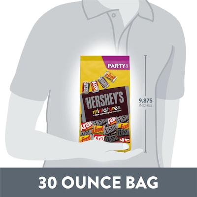 Hershey's Miniatures Assorted Chocolate Candy Party Pack, 30 oz. (246-00402)