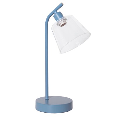 Simple Designs Sleek Essentials LED Desk Lamp, 15.75", Blue (LD1080-BLU)