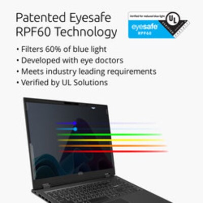 Kensington Eyesafe Blue Light Privacy Screen Filters for 16 Laptop, 16:9 (ES160A169A)