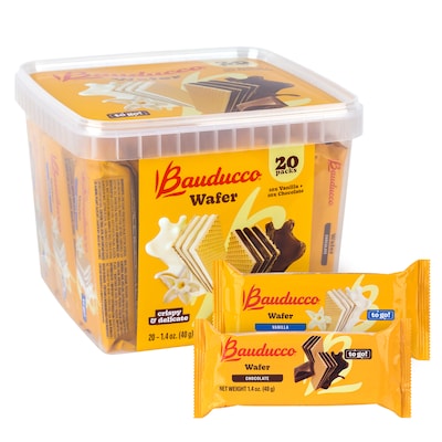 Bauducco Wafer Variety Pack, 1.4 oz., 20/Pack (220-02904)