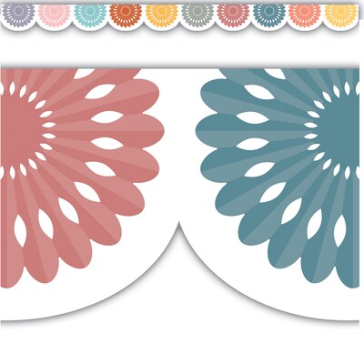 Teacher Created Resources Die-Cut Border Trim, 2.75" x 2.92', Happy Cactus Crew Fiesta, 12/Pack, 6 Packs/Bundle (TCR6957-6)