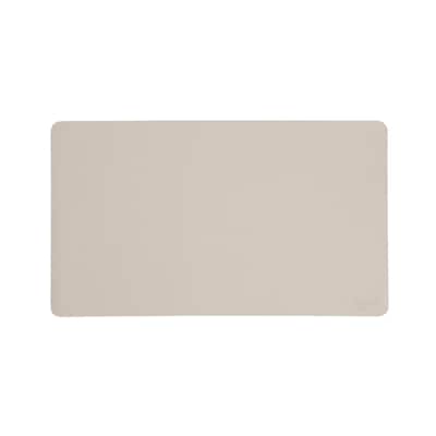 Smead Small Vegan Leather Anti-Slip Desk Pad, 23.6 x 13.7, Sandstone (SMD64836)