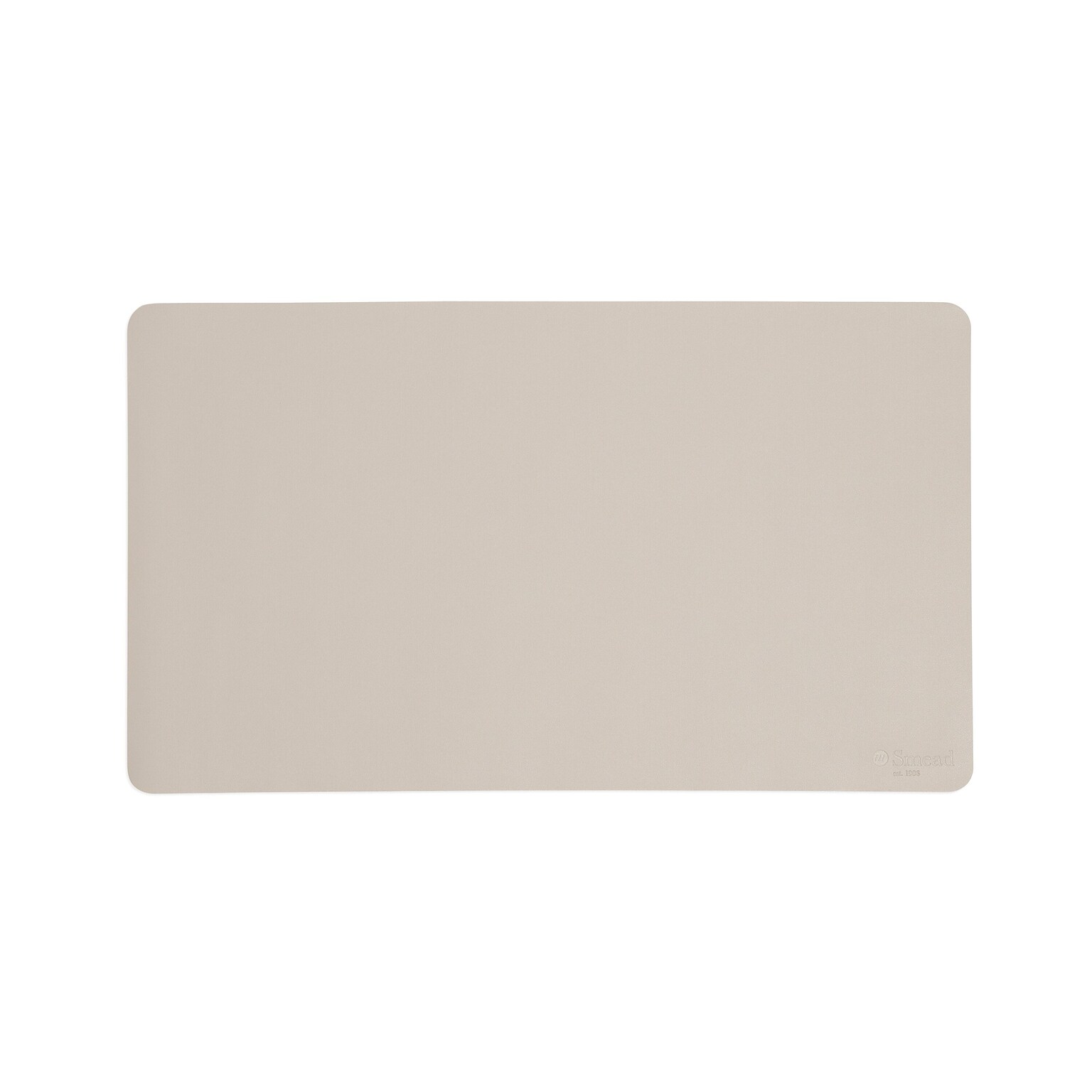 Smead Small Vegan Leather Anti-Slip Desk Pad, 23.6 x 13.7, Sandstone (SMD64836)