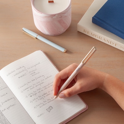 U Brands Catalina Pens Pen, Medium Point, 0.7mm, Black Ink, 4/Pack (7455U04-24)