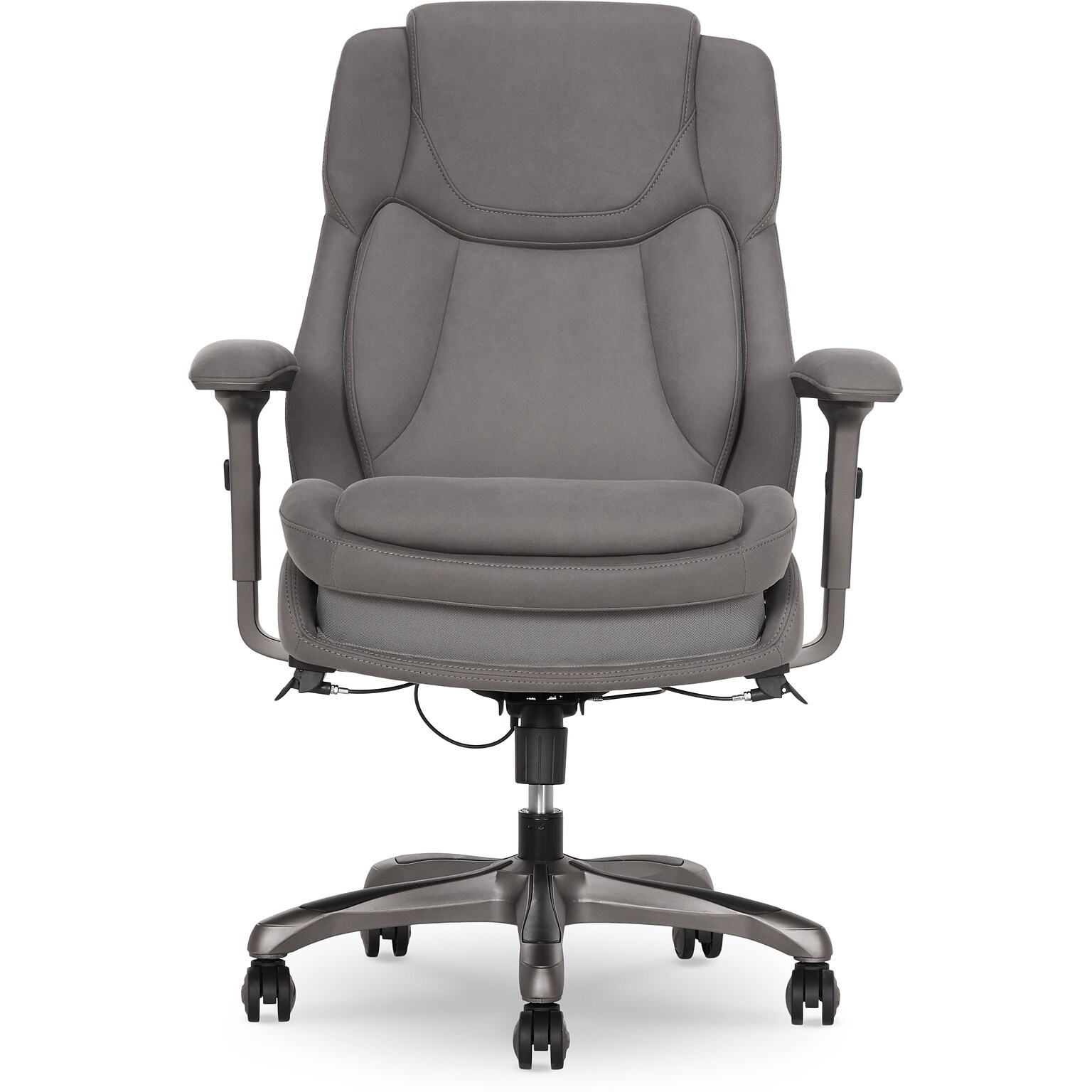 La-Z-Boy Noelin Ergonomic Fabric Swivel Task Chair, Gray (52703-GRY)