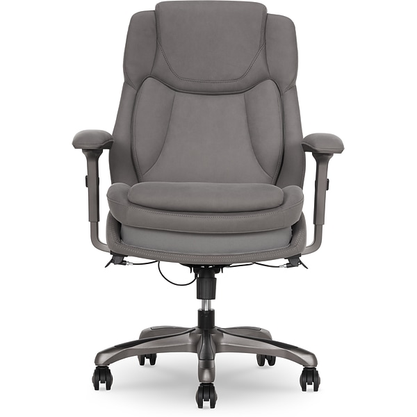 La-Z-Boy Noelin Ergonomic Fabric Swivel Task Chair, Gray (52703