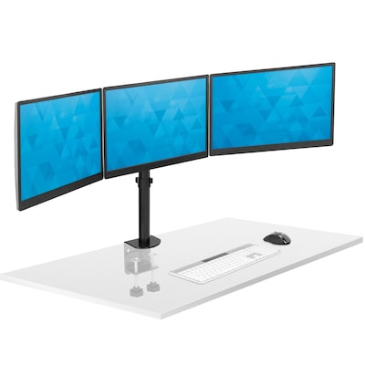 Mount-It! Adjustable Triple Monitor Mount, Up to 32", Black (MI-753XL)