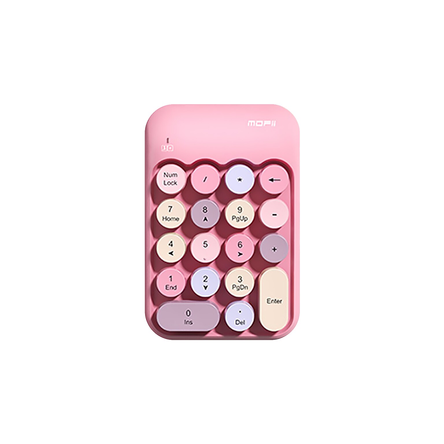 SaharaCase Retro Numeric Keypad Wireless Ergonomic Number Pad, Pink (KB45)