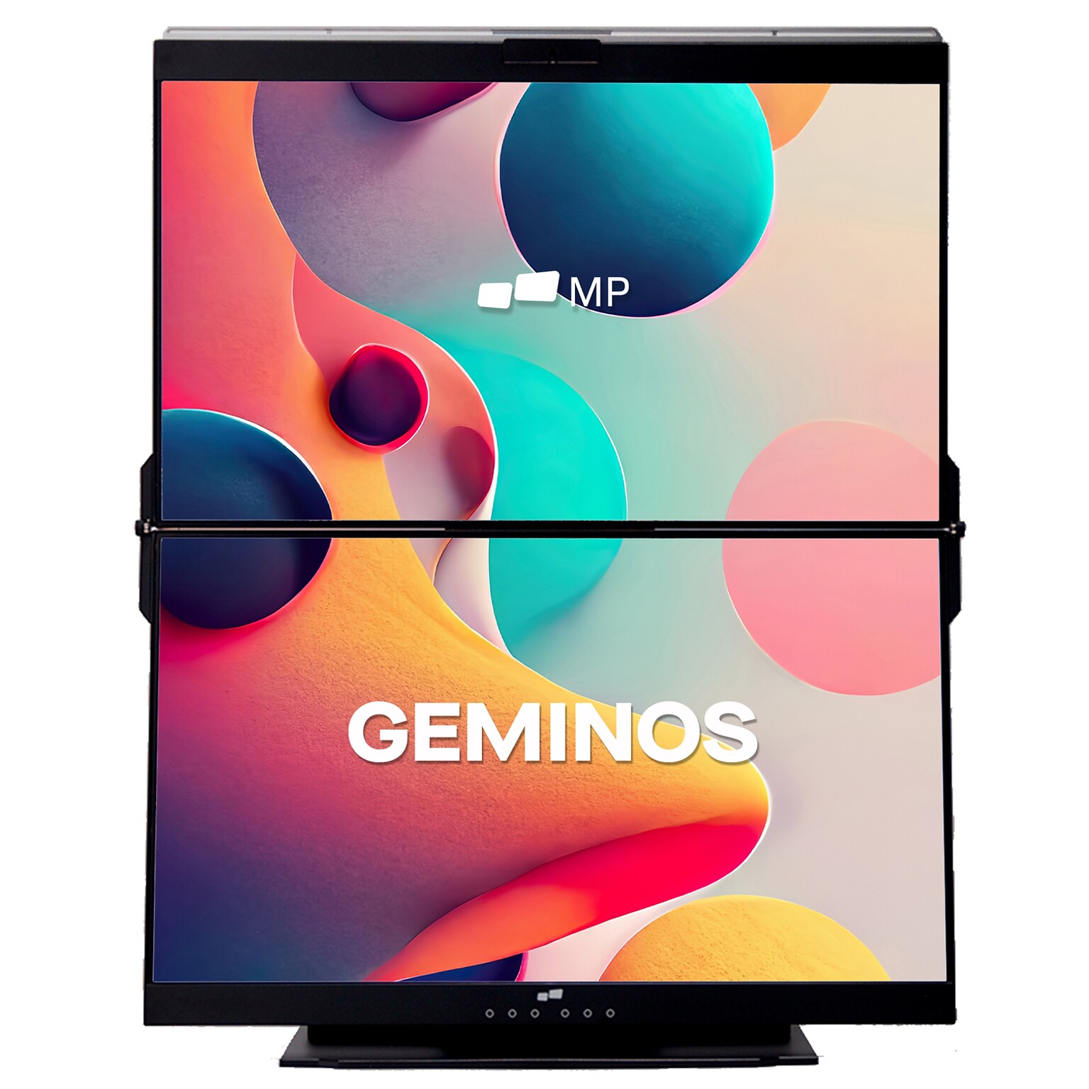 Mobile Pixels Geminos X 24 75Hz Dual-Screen Stacked LCD Monitor, Black (MPX1161001P02)