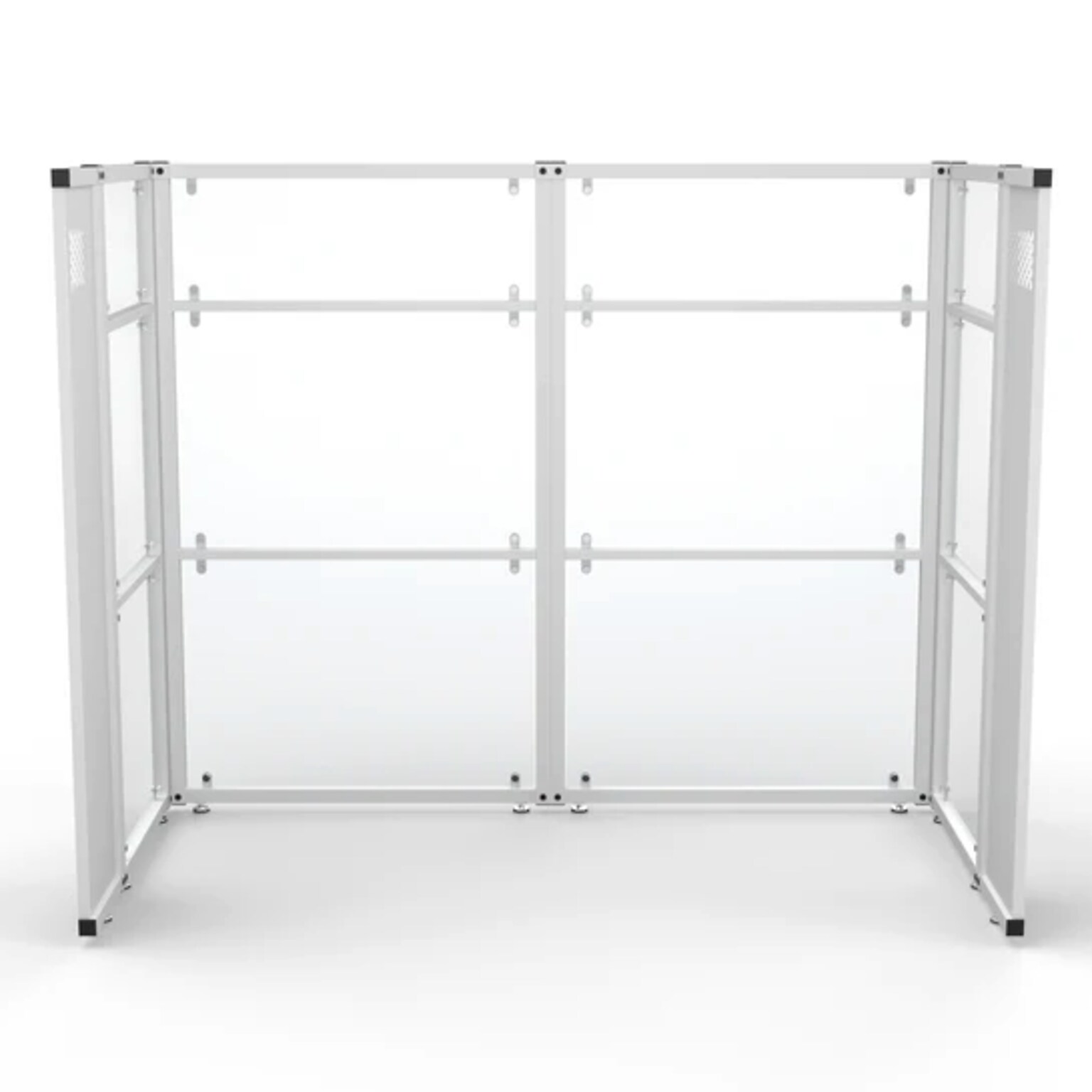 VersaDesk WorkNest 66H x 81W U-Shaped Cubicle Panel Workstation, White (WNCC-7248-W)