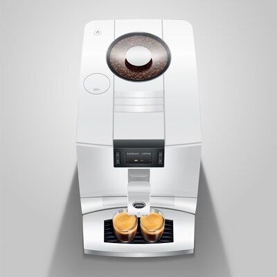 Jura C3 2-Cups Coffee & Espresso Machine Combination, Piano White (15780)