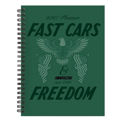 2027 TF Publishing Nascar 6.5 x 8  Weekly & Monthly Standard Planner, Paperboard Cover, Multicolored (27-9228)