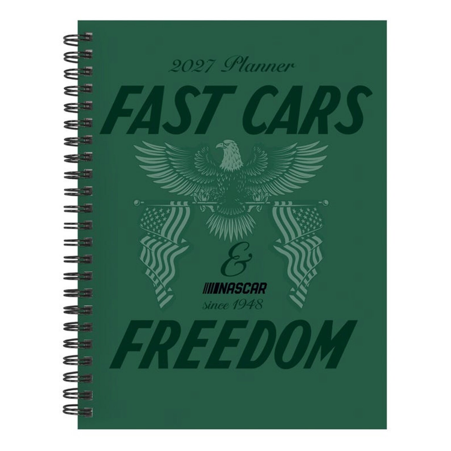 2027 TF Publishing Nascar 6.5 x 8  Weekly & Monthly Standard Planner, Paperboard Cover, Multicolored (27-9228)